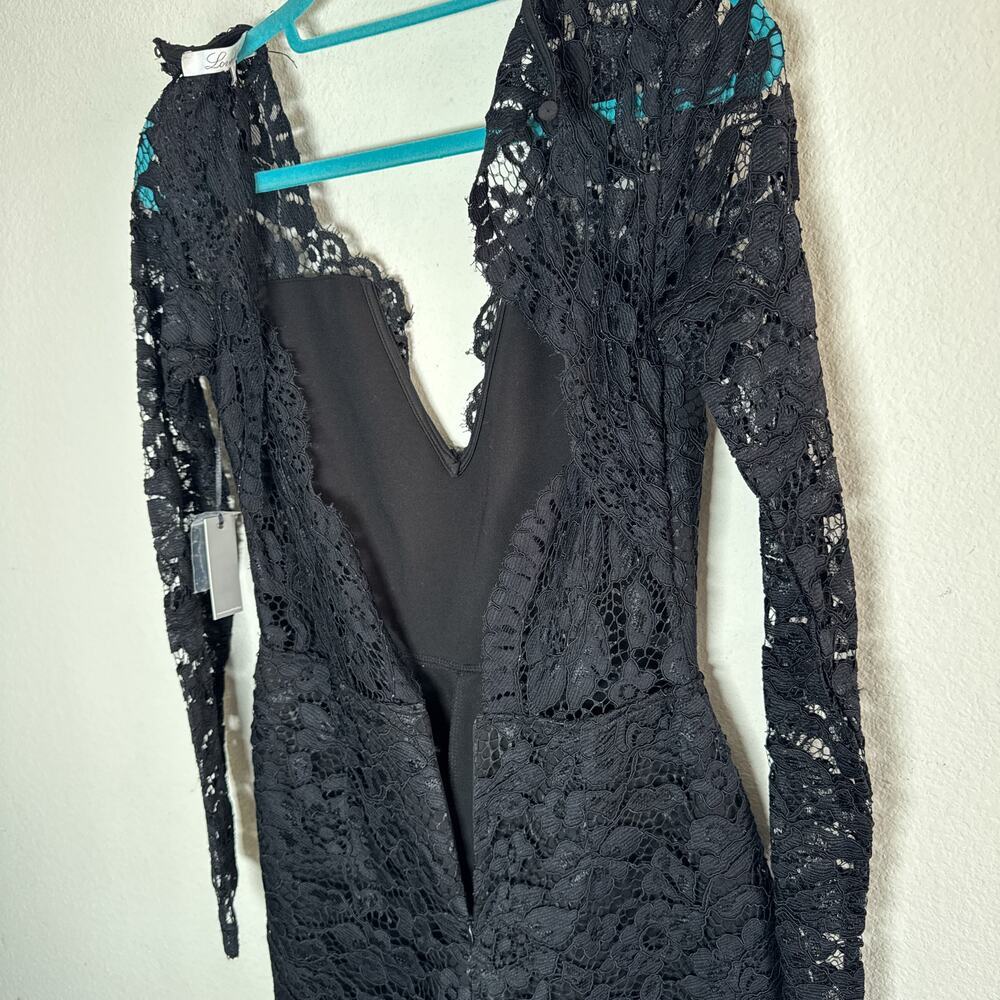 Lovers + Friends Long Sleeve Lace Romper Eve - Picture 10 of 11